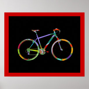 impressão de bicicleta