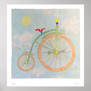 Impressão de bicicleta circular