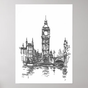 Impressão de Big Ben Londres