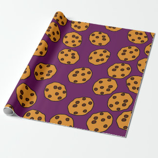 impressão de biscoito em papel de embrulho roxo