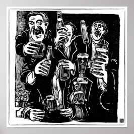 Impressão de Bloco de Madeira Dia de São Patrício