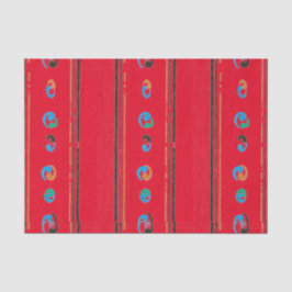 IMPRESSÃO DE BLOQUEIO DE WOODBLOCK DE PAPEL VERMEL