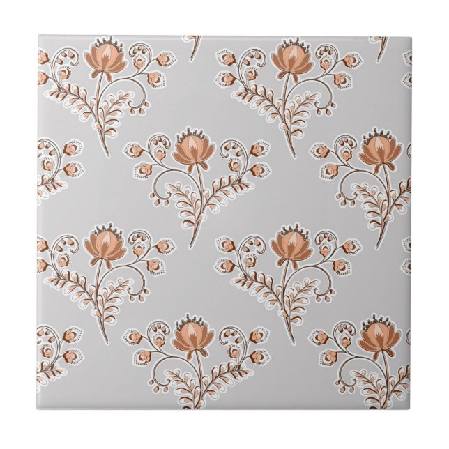 Impressão de bloqueio floral. (Frente)