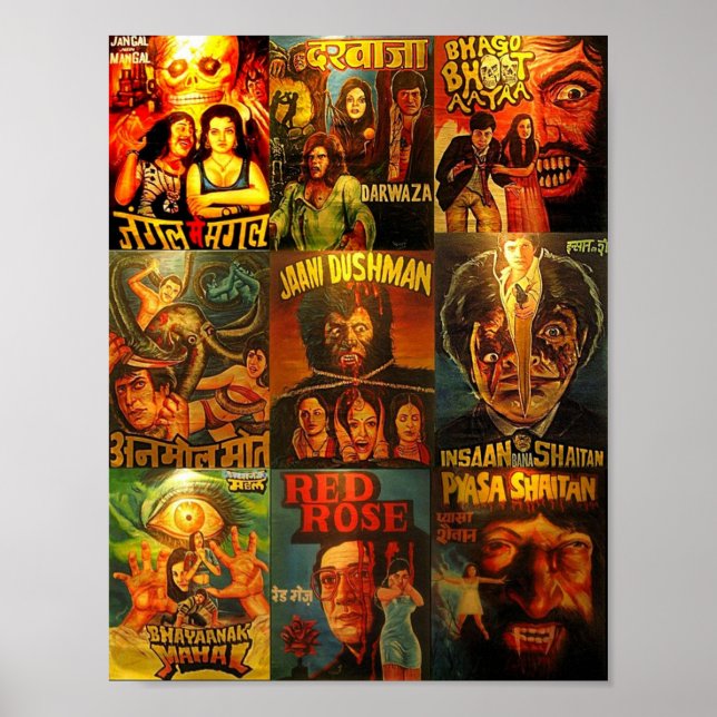 Impressão de Bollywood Vintage (Frente)