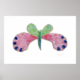 Impressão de Borboleta de Verão