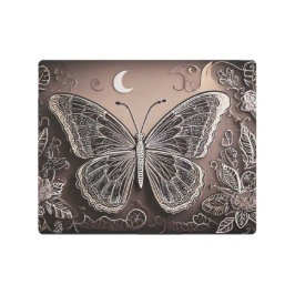 impressão de borboleta escura