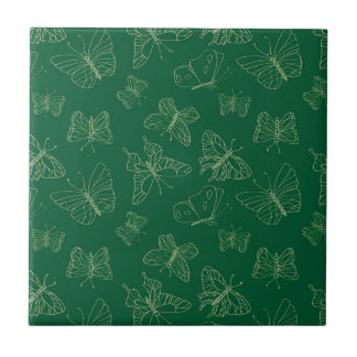 Impressão de Borboleta Verde Escura, Cerami Inspir