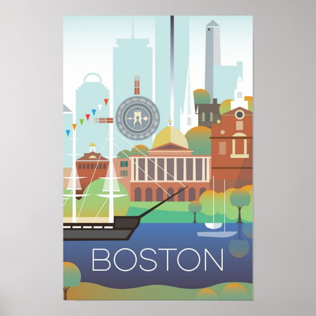 Impressão de Boston (Frente)
