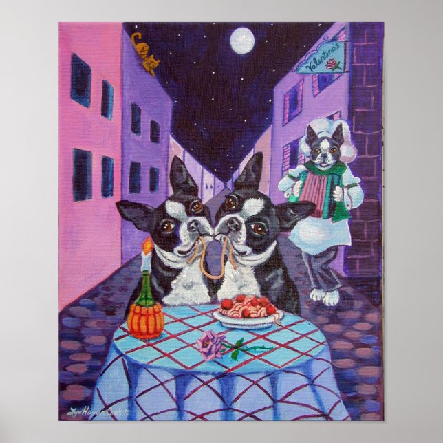 Impressão de Boston Terrier (Frente)