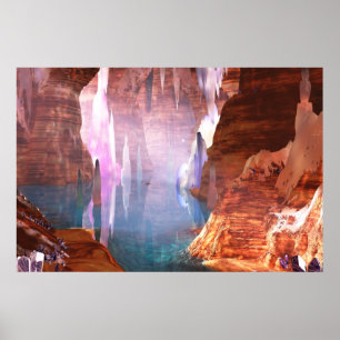 Impressão de brilho das cavernas