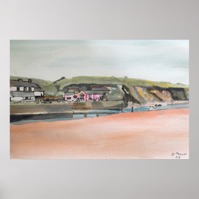 Impressão de Bude Cornwall – Arte de Parede Costei (Frente)