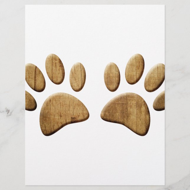 Impressão de Cães de Madeira (Frente)