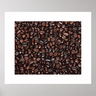 Impressão de café decorativo