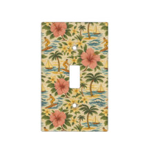 Impressão de camisa havaiana desbotada de meados d