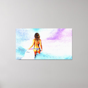 IMPRESSÃO DE CANVAS DA GAROTA DE SOBREFERÊNCIA