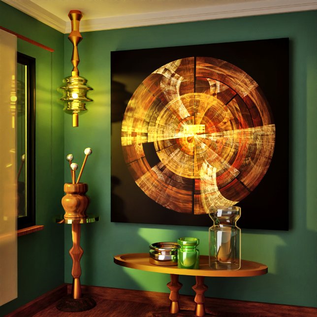 Impressão de Canvas de arte de Abstrato de integri (Integrity Abstract Art Wrapped Canvas Print)