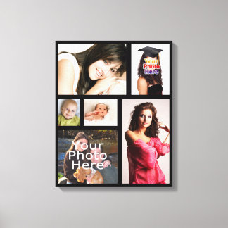 Impressão de Canvas de Colagem de Fotos Personaliz