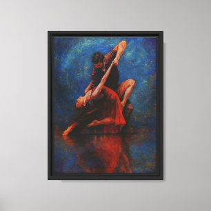 Impressão de Canvas de dança de Casal passivo