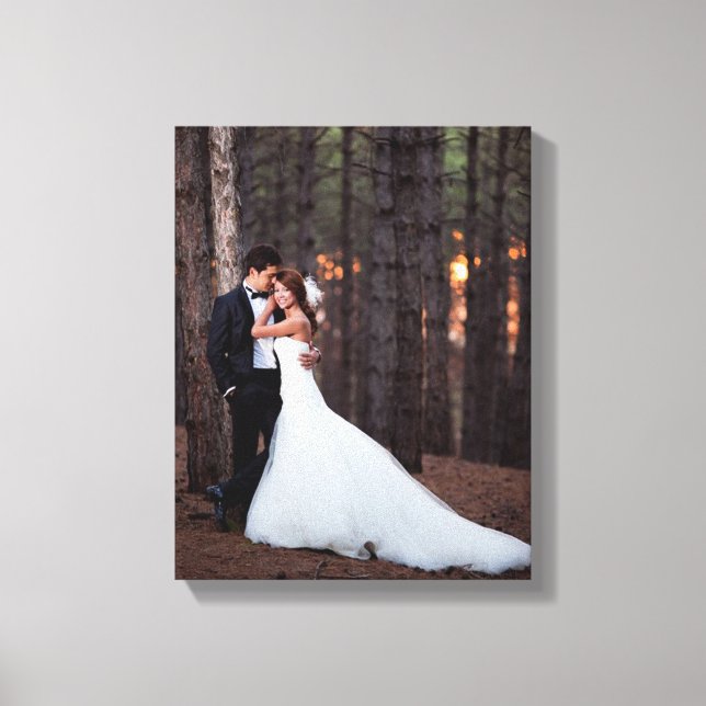 Impressão de Canvas de Fotografia de Casamento Per (Frente)