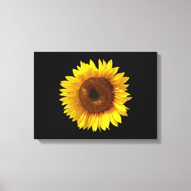 Impressão de Canvas de Girassol (Frente)