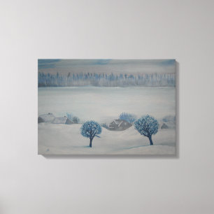 Impressão de Canvas de Inverno Opus 2 do País Suíç
