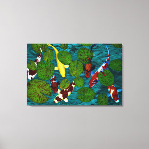 Impressão de Canvas de KOI POND