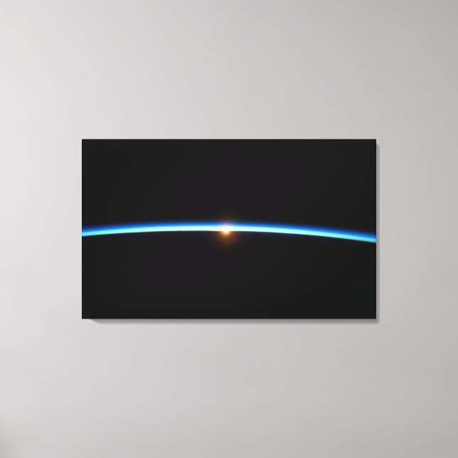 Impressão de Canvas de linha azul fina (Frente)