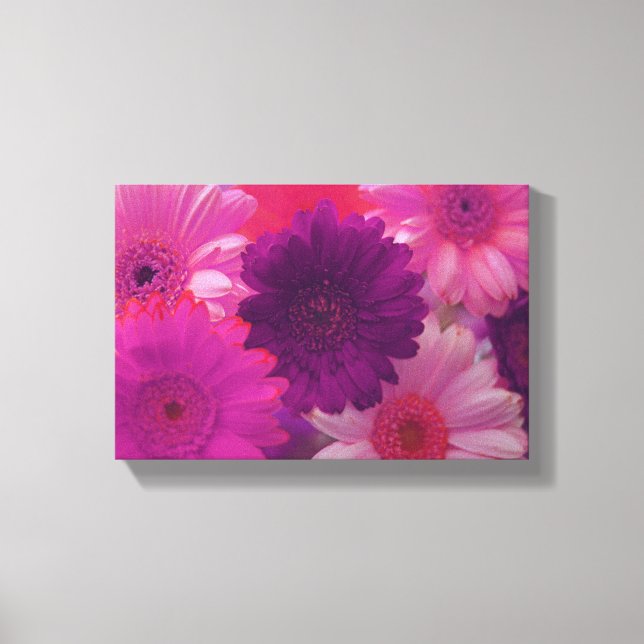 Impressão de Canvas de Muro de Fotografias de Flor (Frente)