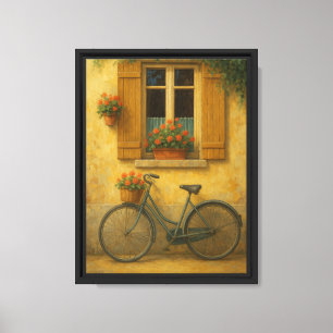 Impressão de Canvas de Parede de Bike de Vintage e