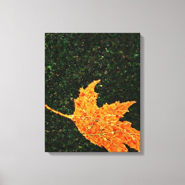Impressão de Canvas de pintura de óleo de folha de (Frente)