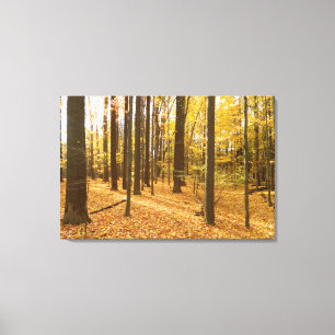 Impressão de Canvas Dourada da natureza
