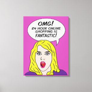 IMPRESSÃO de canvas RETRO HISTÓRIA EM QUADRINHOS