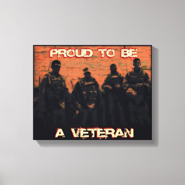 Impressão de Canvas Veterana Americana (Frente)