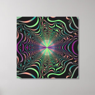 Impressão de Canvas Web Fractal abstrato