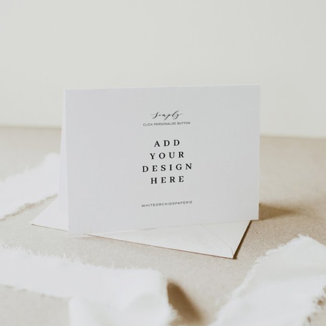 Impressão de cartão de agradecimento dobrado 7"x5" (Criador carregado)