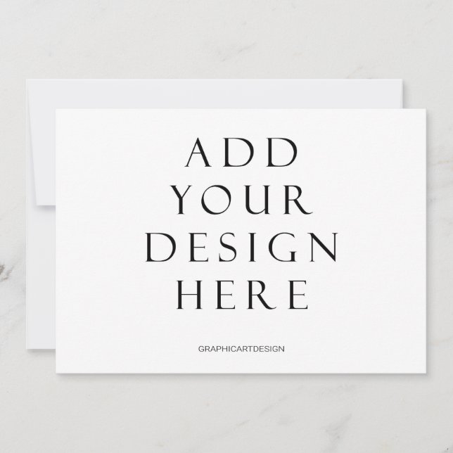 Impressão de Cartão de Convite Horizontal 5x7" (Frente)