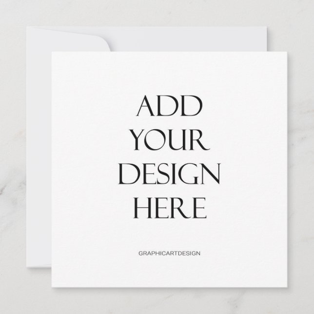 Impressão de Cartão de Convite Redondo Quadrado ou (Frente)