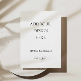 Impressão de cartão de menu 5x7" de um lado