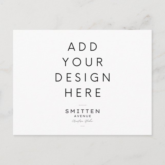 Impressão de Cartão-Postal de Convite (Frente)