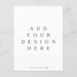 Impressão de cartão postal vertical de 5,5x4,25"