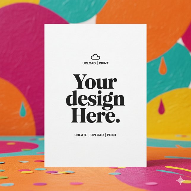 Impressão de Cartão Unilateral 5x7 com Sangria Tot (Criador carregado)