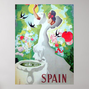 Impressão de Cartaz Antigo da Espanha