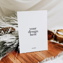 Impressão de cartões de Natal simples