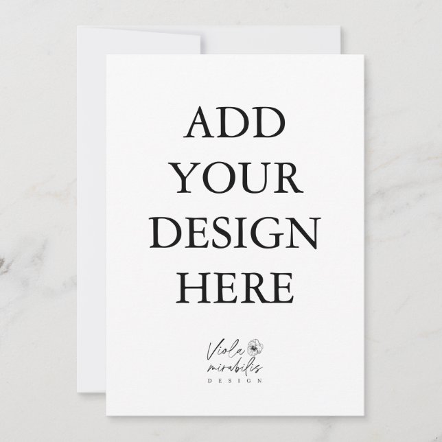 Impressão de cartões de retrato 5"x7" (Frente)