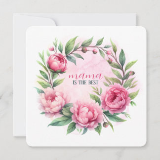 Impressão de Cartões de Saudação "Mamãe é a melhor