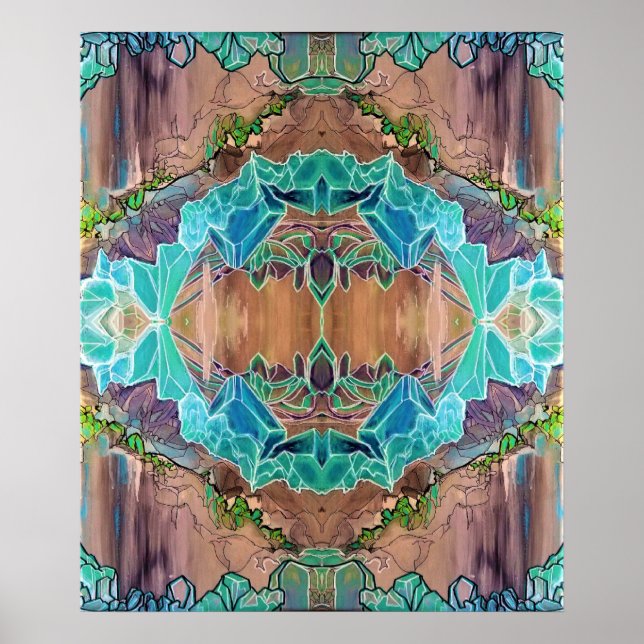 Impressão de Caverna de Cristal - Papel Poster de  (Frente)