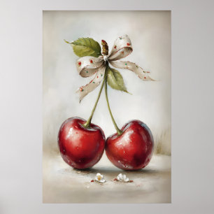 Impressão de cerejas para o Dia dos Namorados, art