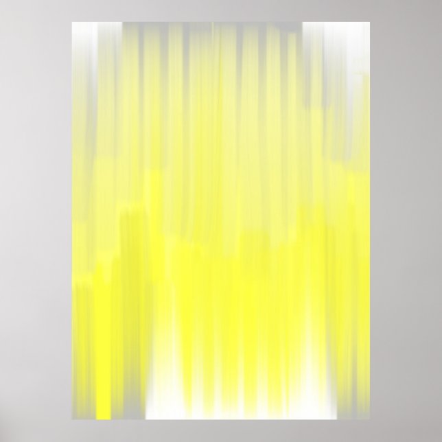 Impressão de cinza Abstrato amarelo (Frente)