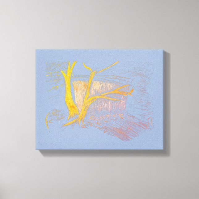 Impressão de Cinza/Azul em Cascata (Frente)