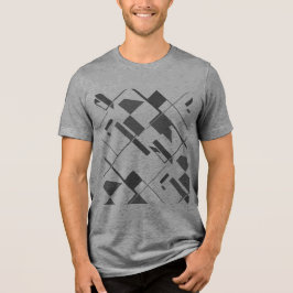 Impressão de Cinza de Carvões Crisscross-Abstrato